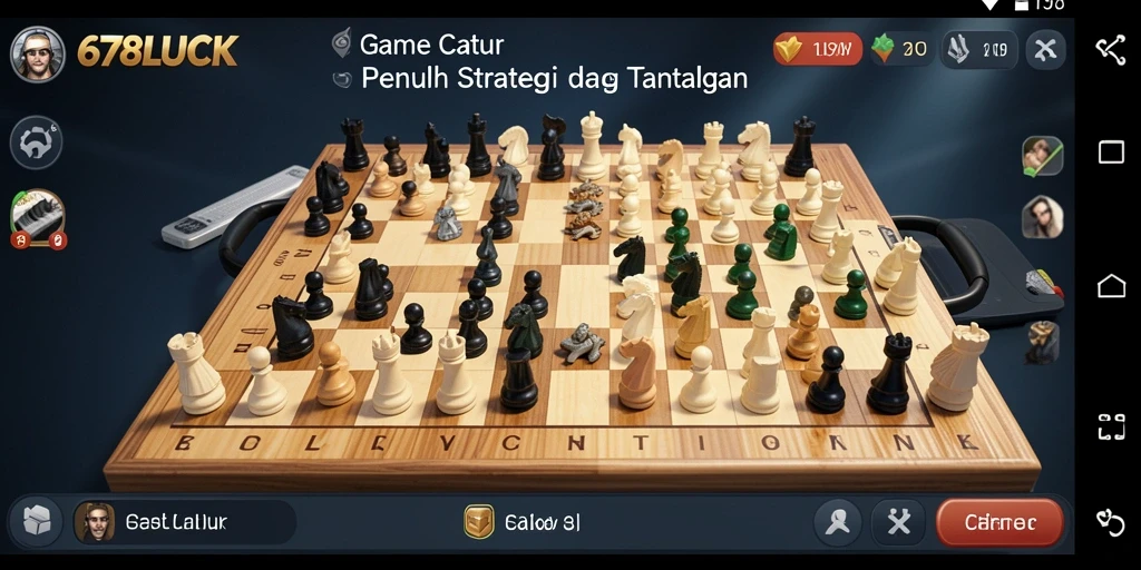 Antarmuka menarik game Catur 678LUCK yang modern dan interaktif.