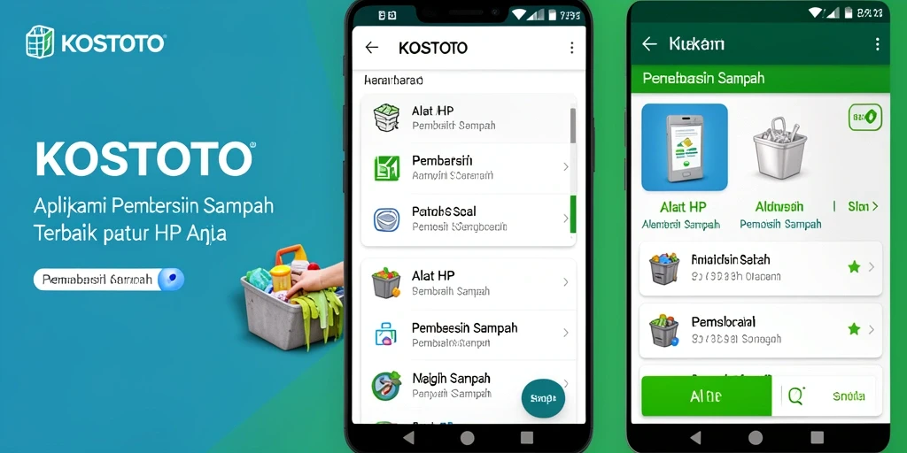 Tampilan antarmuka KOSTOTO yang sederhana dan fungsional.