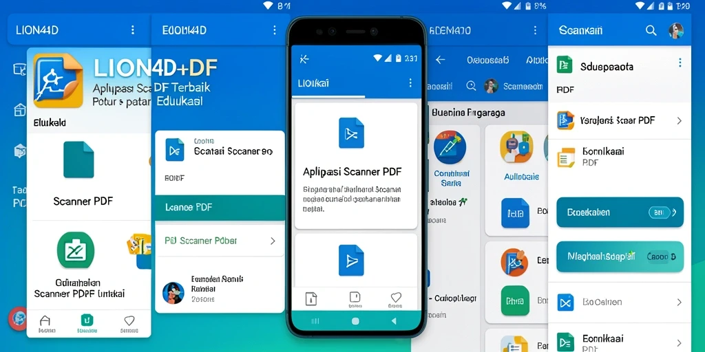 Antarmuka pengguna LION4D yang sederhana dan fungsional untuk Scanner PDF.